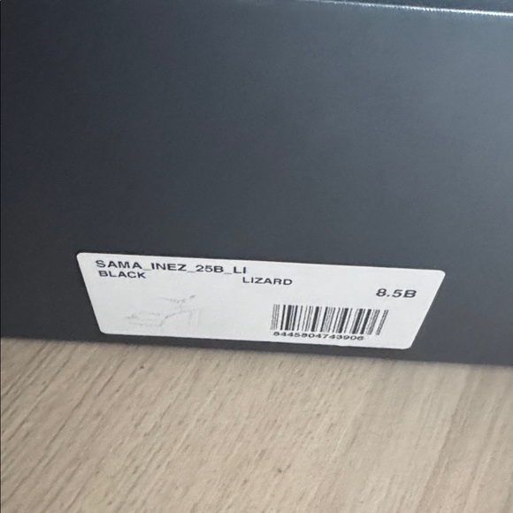 Inez Sama Black Lizard Shoes - Picture 6 of 6